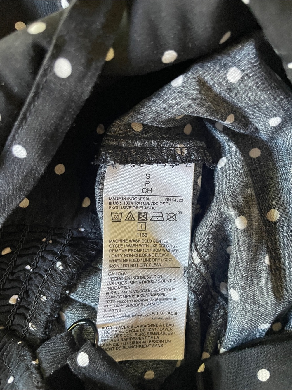OLD NAVY Black Polka Dot Wide-Leg Jumpsuit - Picture 9 of 9